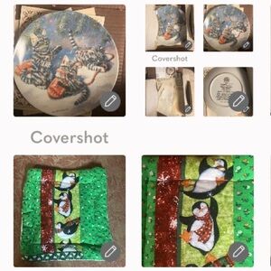 Kittens+mittens silver tabby’s 5th issue/papers+8”Penguin🐧Pot Holder/hot plate